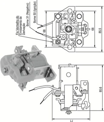 Solenoid Switch, starter